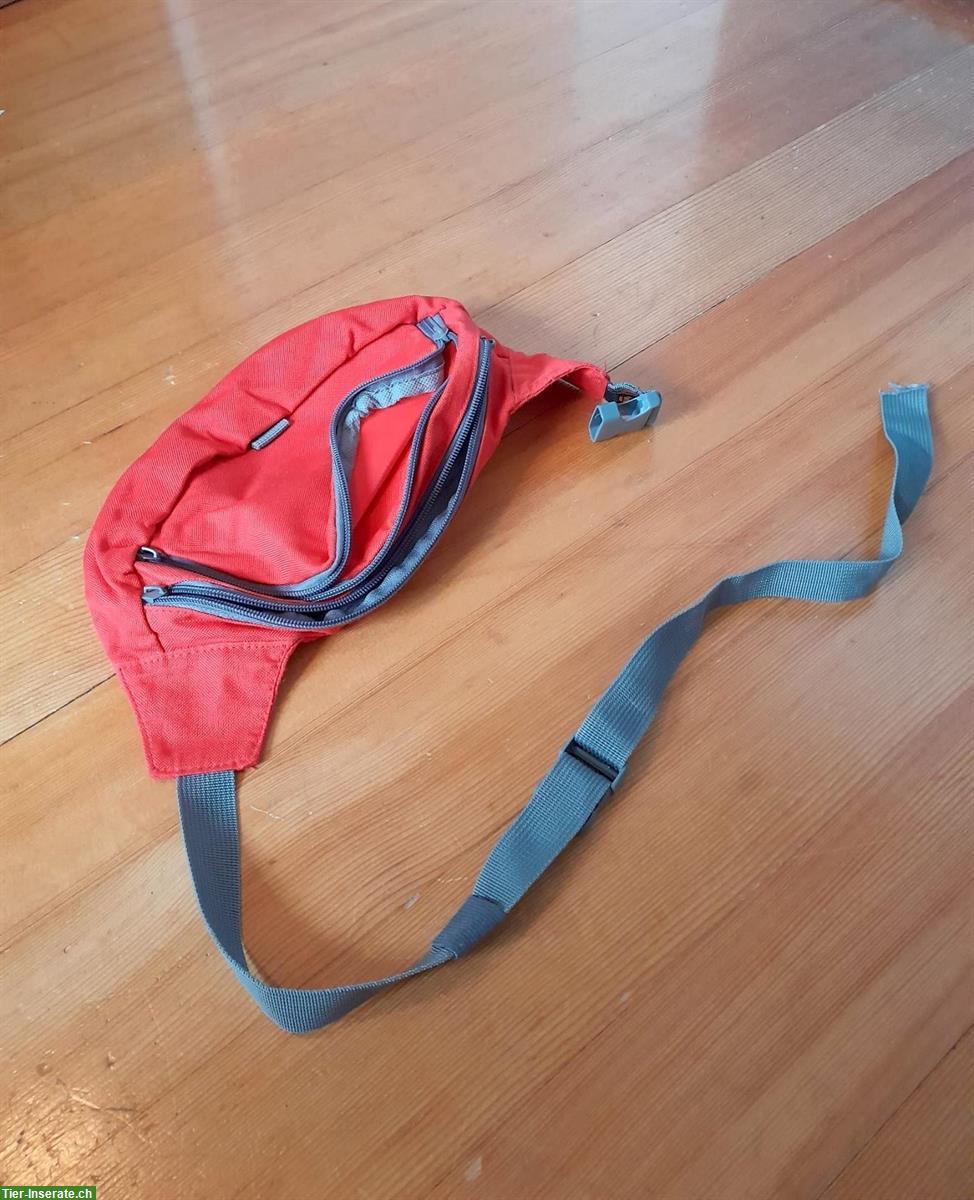 Bauchtasche / Gürteltasche, rot mit viel Stauraum