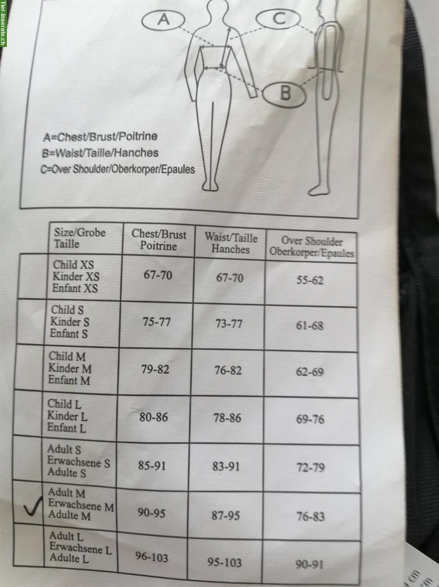 Bild 3: Sicherheits/Reitweste Protecto Flex, Erwachsene Grösse M