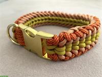 Hundehalsband dreifarbig aus Paracord - 35cm