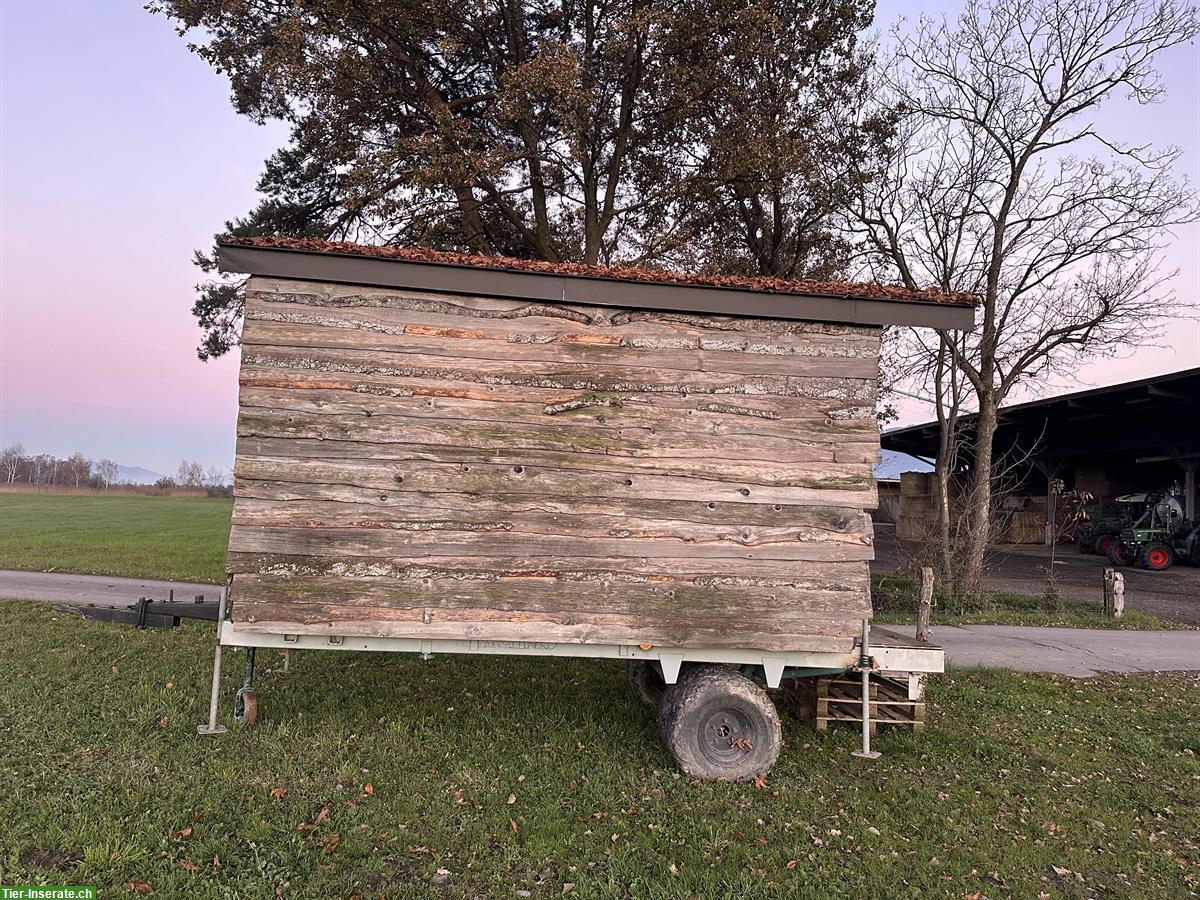 Bild 4: Gedeckter Holzwagen für Traktor zu verkaufen