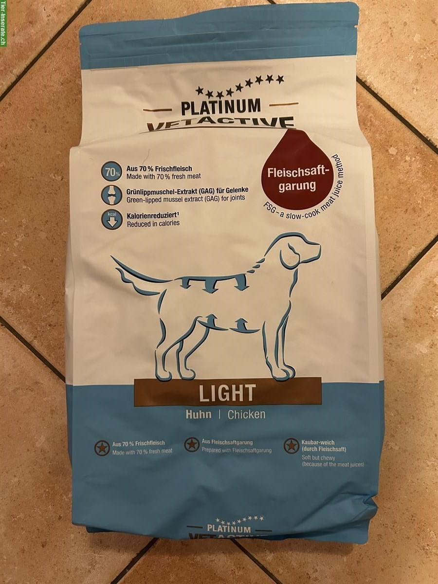 Platinum Vetactive Light 2 x 5kg Trockenfutter für Hunde