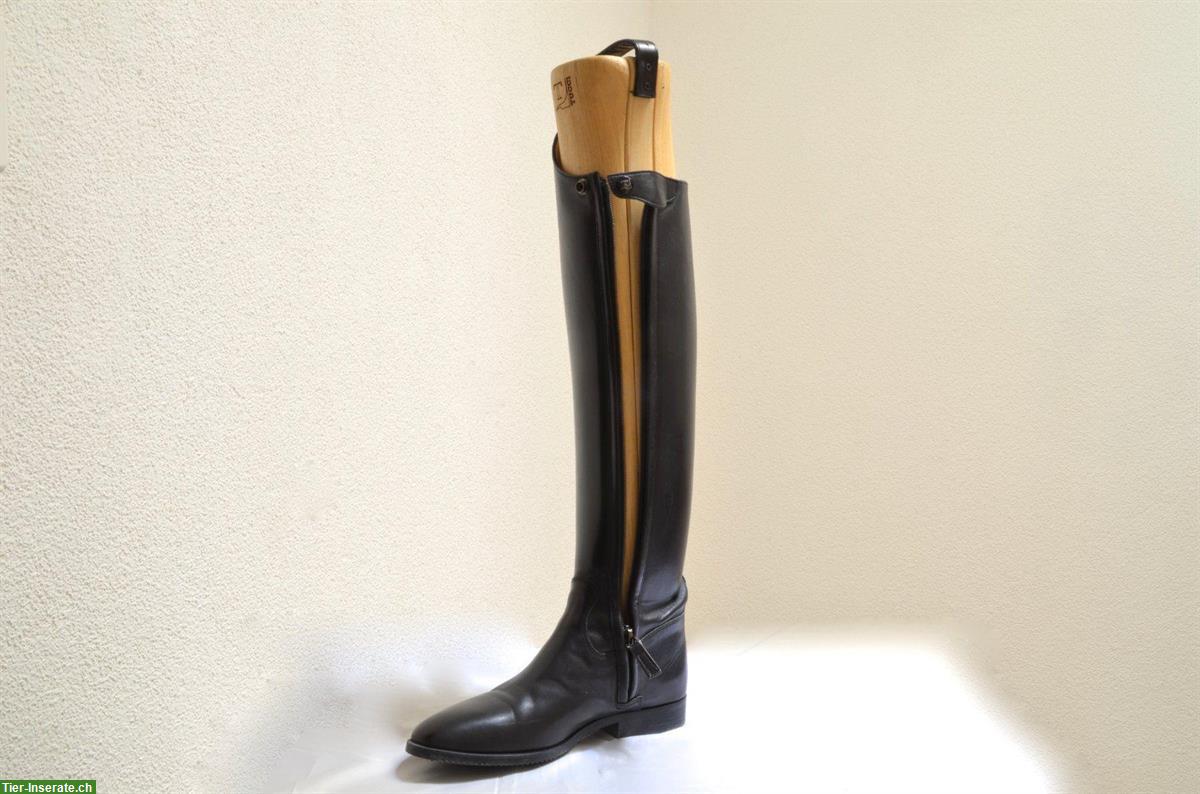 Bild 4: Tucci Leder-Reitstiefel mit Holz-Stiefelspanner und Tasche