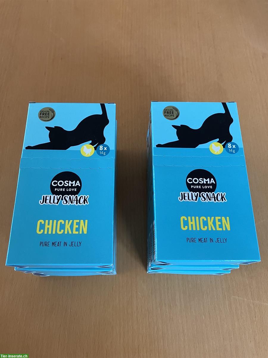 8x Cosma Pure Love Jelly Snack Chicken Katzenfutter