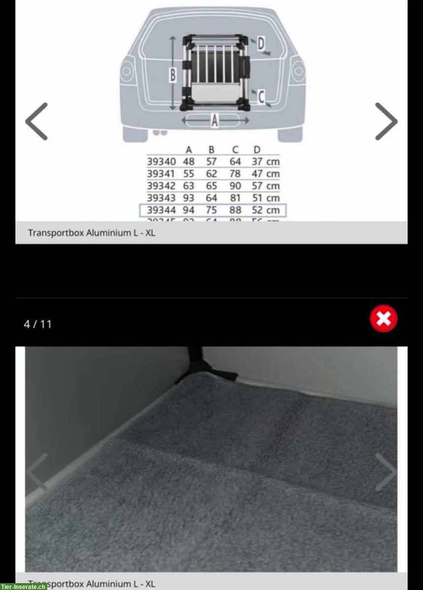 Bild 2: Neuwertige Hundebox Aluminium L - XL