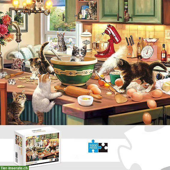 Bild 2: 1000 Teile Puzzle «Katzen am Backen» 70 x 50 cm