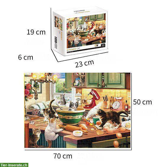 Bild 5: 1000 Teile Puzzle «Katzen am Backen» 70 x 50 cm