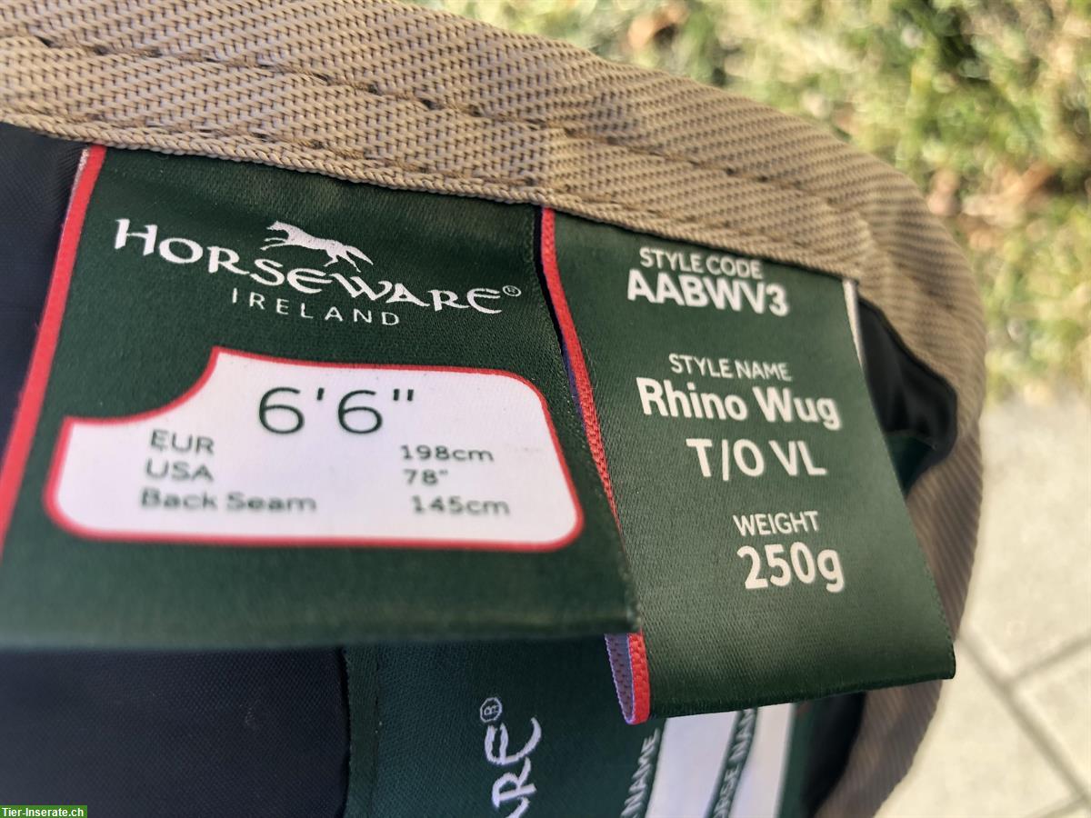 Bild 2: Horseware Pferdedecke RHINO Wug TO, VL 250gr, Gr. 145cm