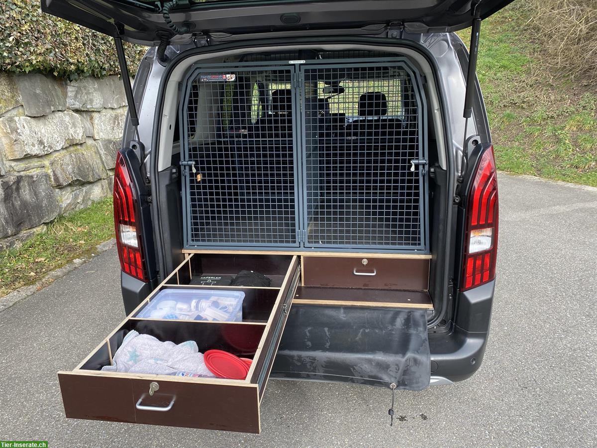 Bild 4: Peugeot Rifter Occasion mit massgefertigter Hundebox